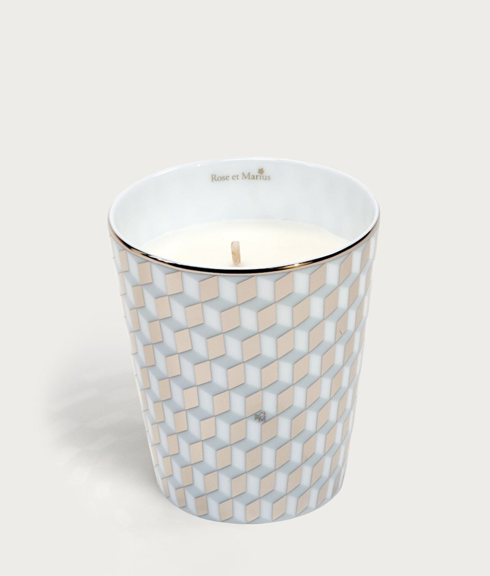 Свеча парфюмированная 200г Rose et Marius Tometo gris platine серая