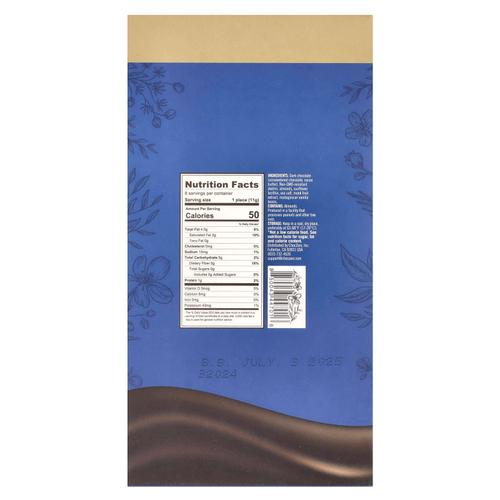 ChocZero, Keto Bark, темный шоколад, миндаль с морской солью, 8 батончиков, 90 г (3,2 унции)