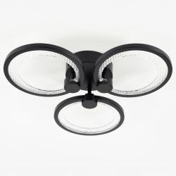 Светильник потолочный светодиодный ЭРА Модерн Odry CLL-1-46W 3K-6,5K RC BK с ДУ черный | Светильники SPB-6 с ДУ