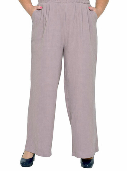 Брюки из муслина Какао