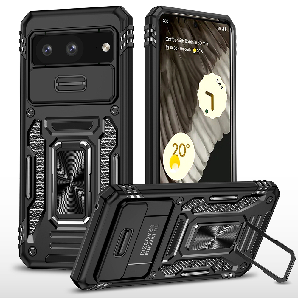 Чехол Safe Case с кольцом и защитой камеры для Google Pixel 7a