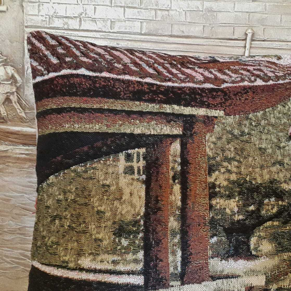 Декоративный гобеленовый чехол для интерьерной подушки  Розовый фламинго  50*70