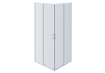 AQ NAA 1142-100 (новый артикул AQ ARI KV10020CH) Душевой уголок квадратный, двери раздвижные 1000x1000x2000 профиль хром, стекло прозрачное