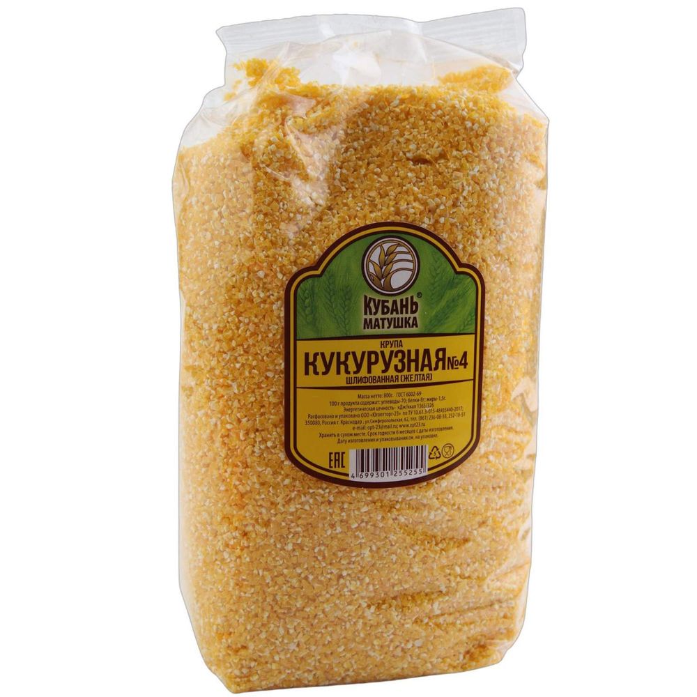 Крупа "Кубань" Кукуруз. Шлифован. 800г