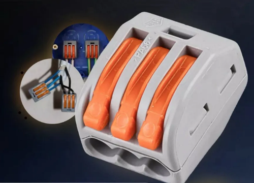 Соединительная клемма 3-проводная с рычагом 0.1-2.5мм2