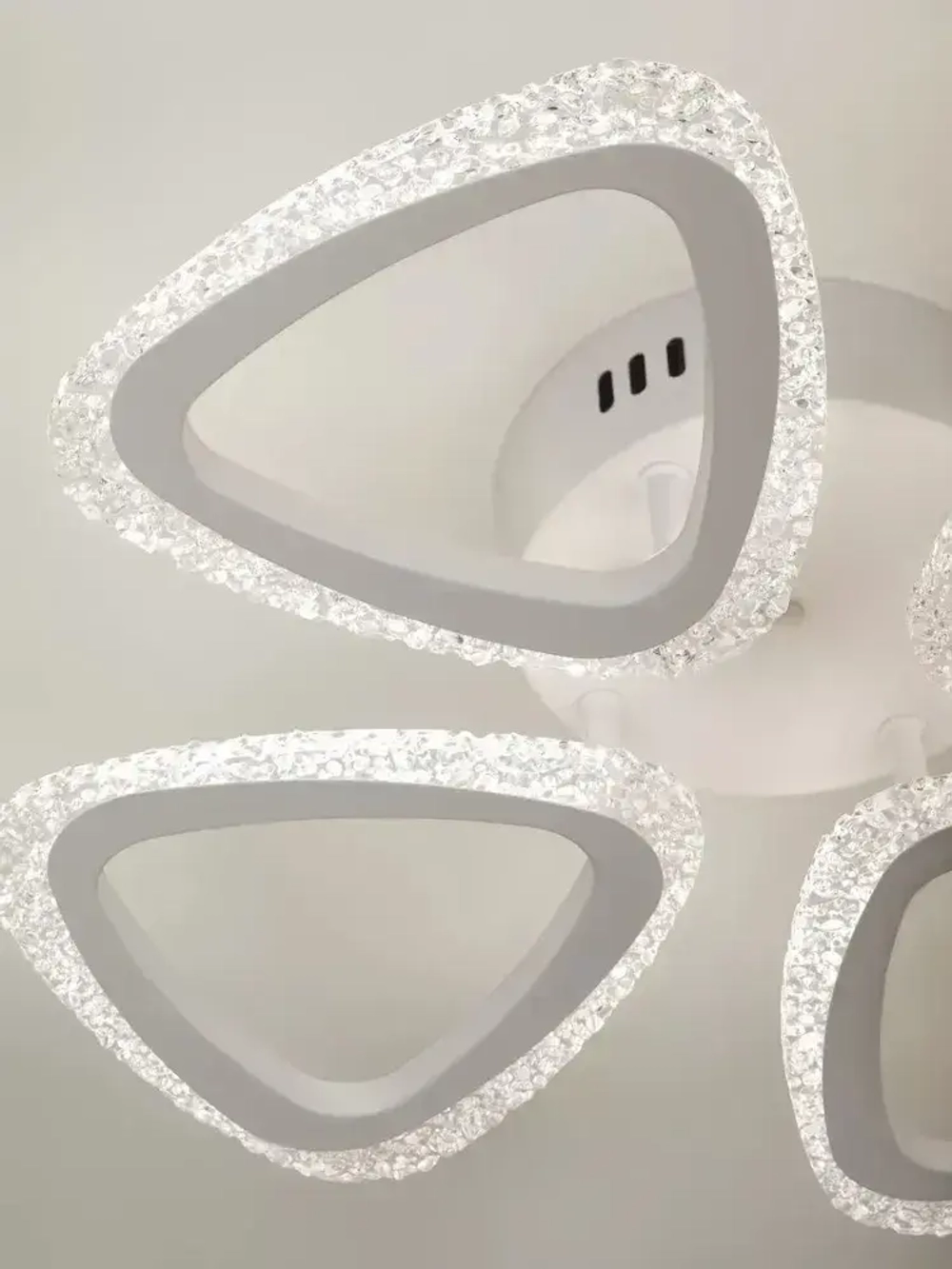 Люстра потолочная светодиодная с пультом ДУ Rivoli белая 64Вт LED 2700-6000К, светильник на кухню, в детскую, в спальню