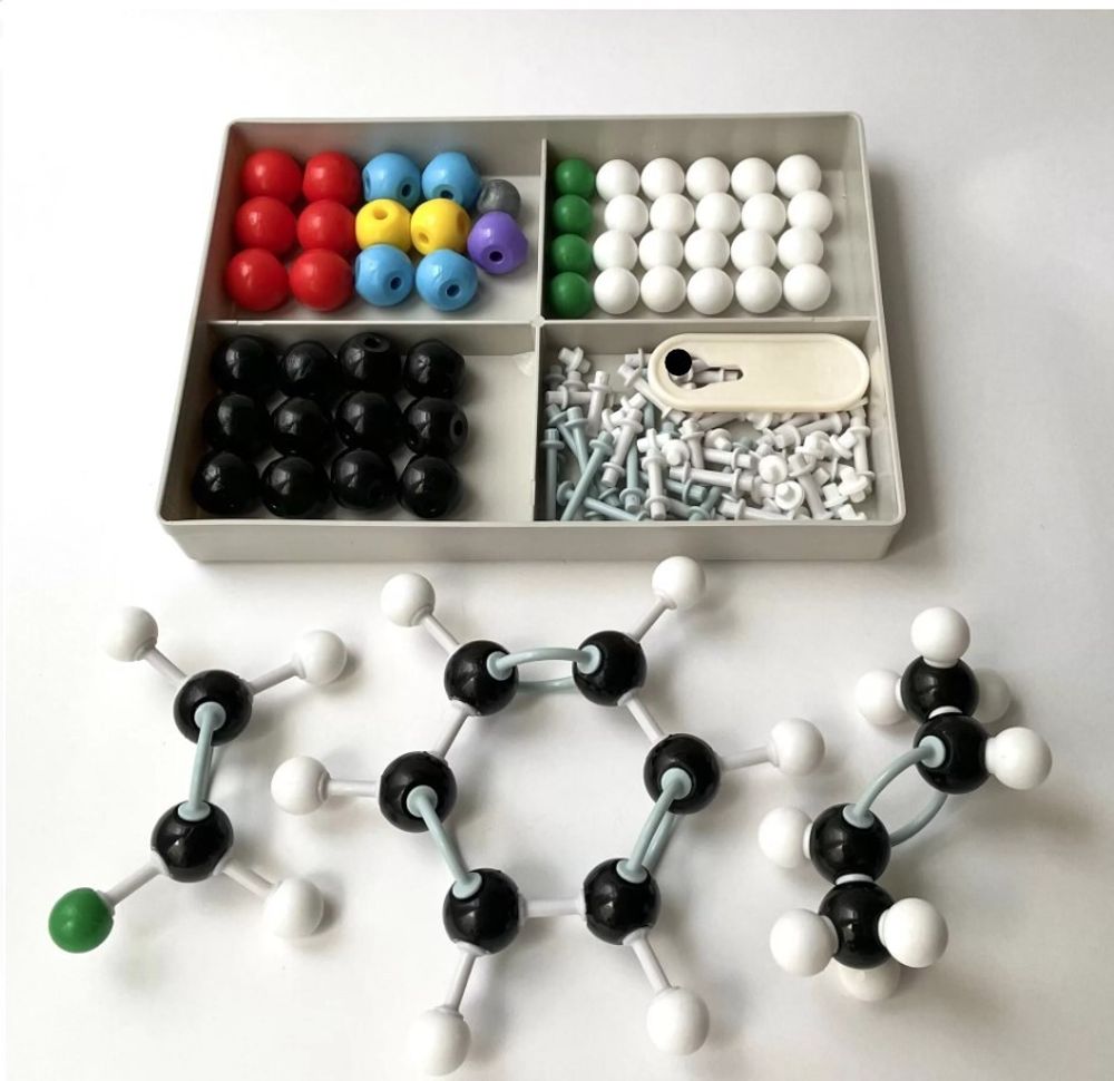 Комплект по органике для учащихся, 50 атомов и 64 связи