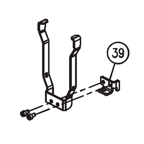 Запчасть №39 для Hybest GSR40A. Фиксатор ствола
