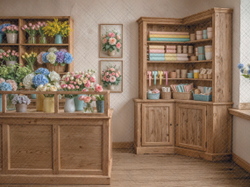 Цветочный магазин №02.2026-1 - фон неопреновый