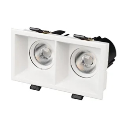 Светильник MS-FLOW-BUILT-S157x85-2x6W Warm3000 (WH, 15 deg, 230V) (Arlight, IP20 Металл, 5 лет) 060932