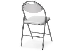 Стул на металлокаркасе Gikat белый полимер / светлый мусс