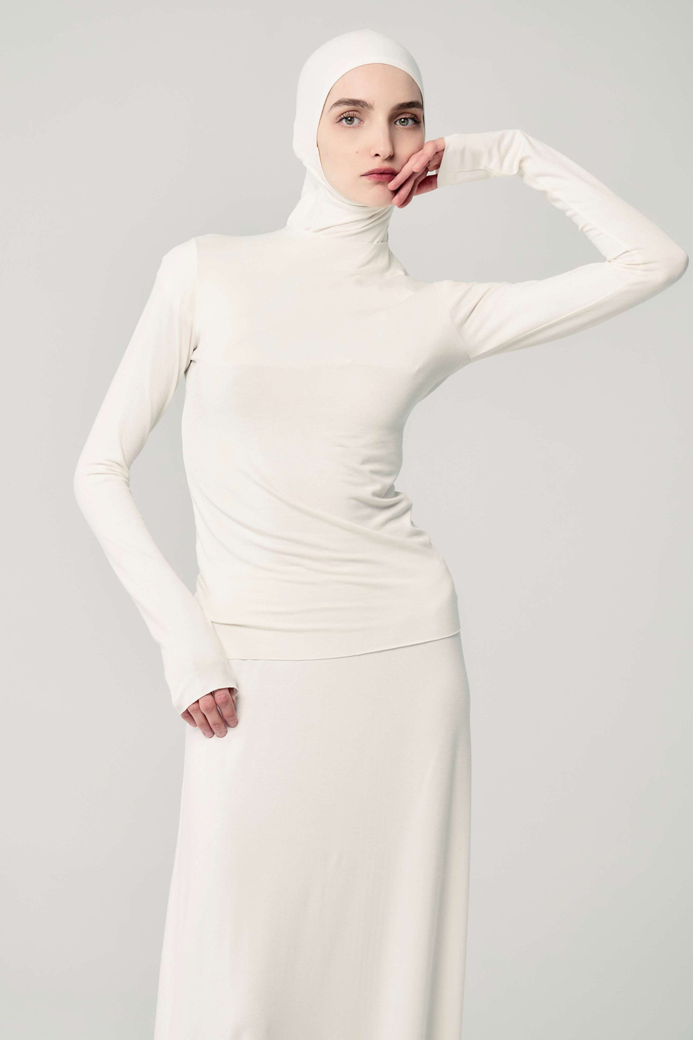 Лонгслив «Силуэт» белый