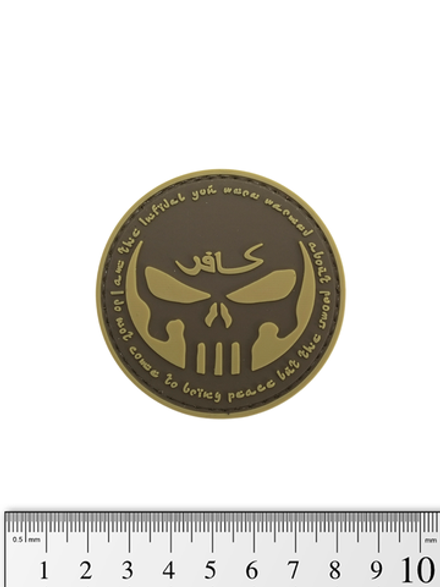 Шеврон Punisher Infidel PVC. Койот