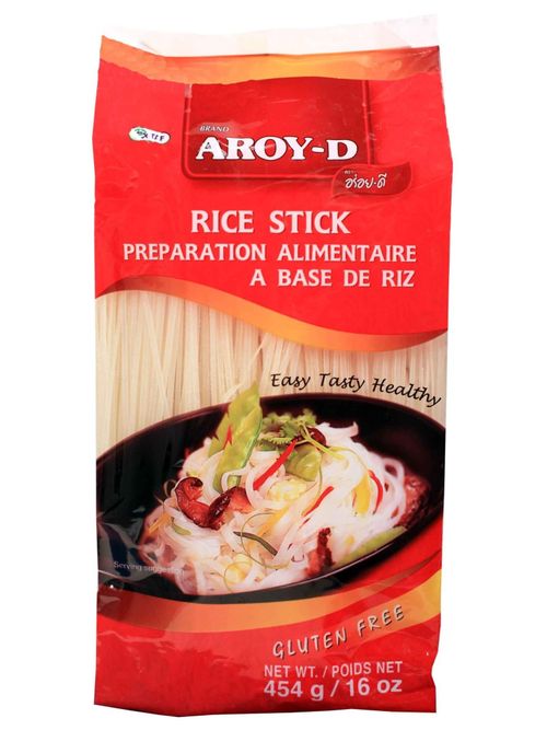 Лапша Aroy-D рисовая 3 мм 454 г