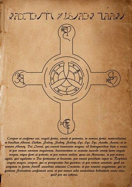 Магический амулет Печати Эноха Древние свитки Силы- Свиток удачи в делах