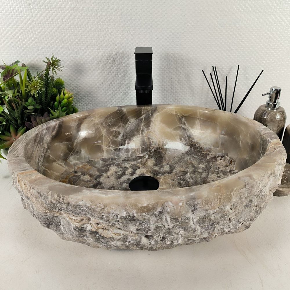 Раковина из оникса Erozy Grey EO-64597 53*42*16 0183