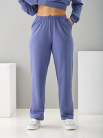 Костюм с брюками КБ-384/серо-фиолетовый-п