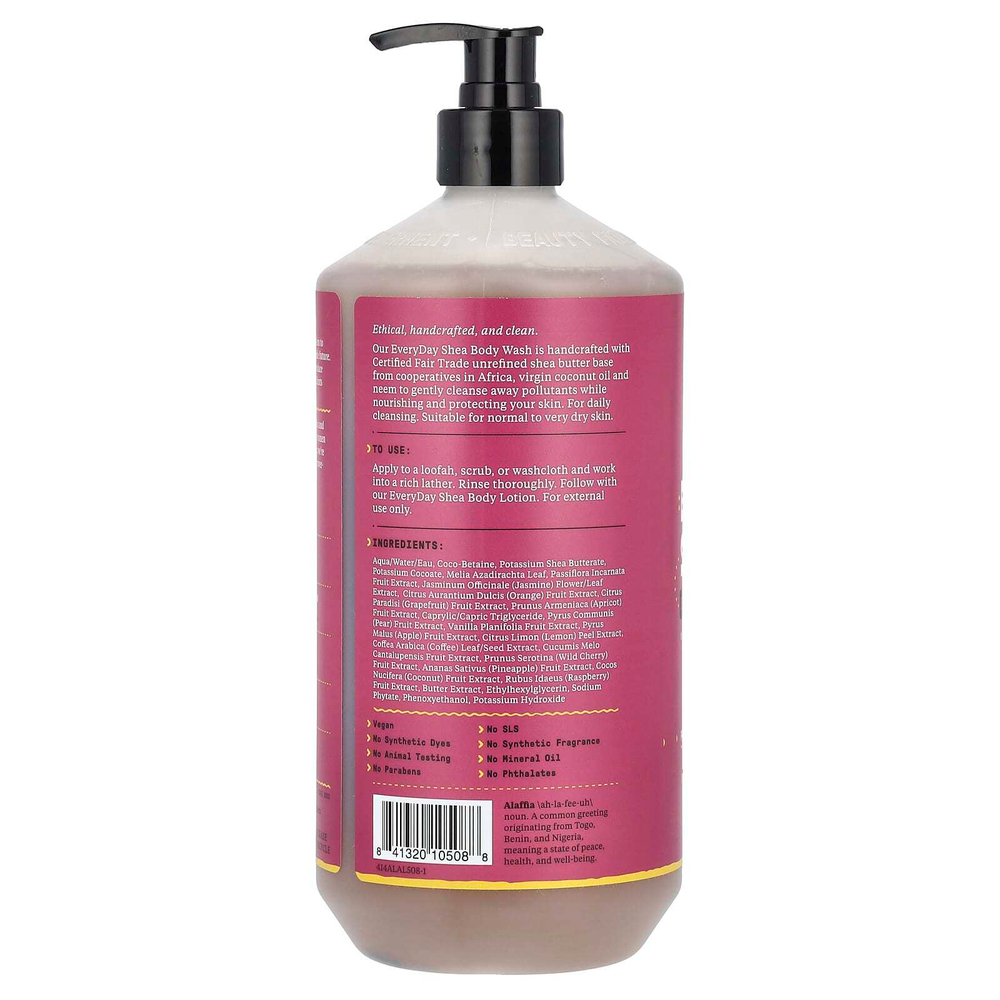 Alaffia, Everyday Shea, гель для душа с маслом ши и маракуйей, 950 мл (32 жидк. унции)