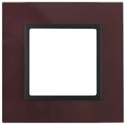 Рамка 1-м 14-5101-25 стекло Elegance бордо+антрацит ЭРА Б0034479