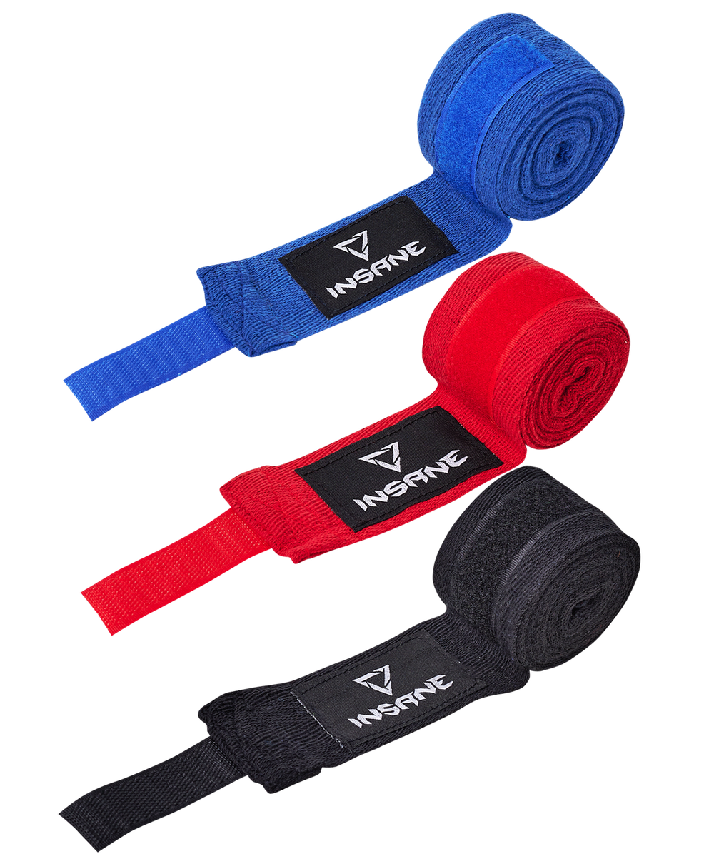 Бинт боксерский COBRA, хлопок/нейлон, черный, 2,5 м