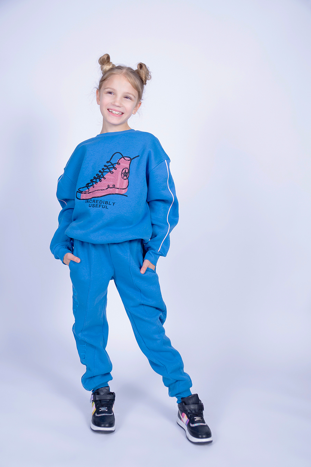 Брюки трикотаж. кэжл. с начесом д/д Beneti (T) 6300