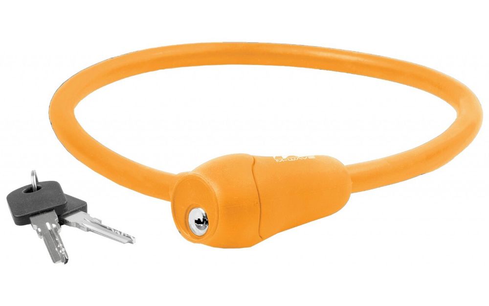 Замок велосипедный противоугонный S 12.6 оранжевый M-WAVE