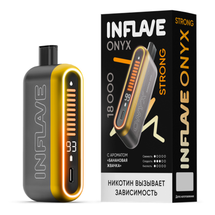 Inflave Onyx Strong Банановая жвачка 18000 затяжек 20мг (2%)