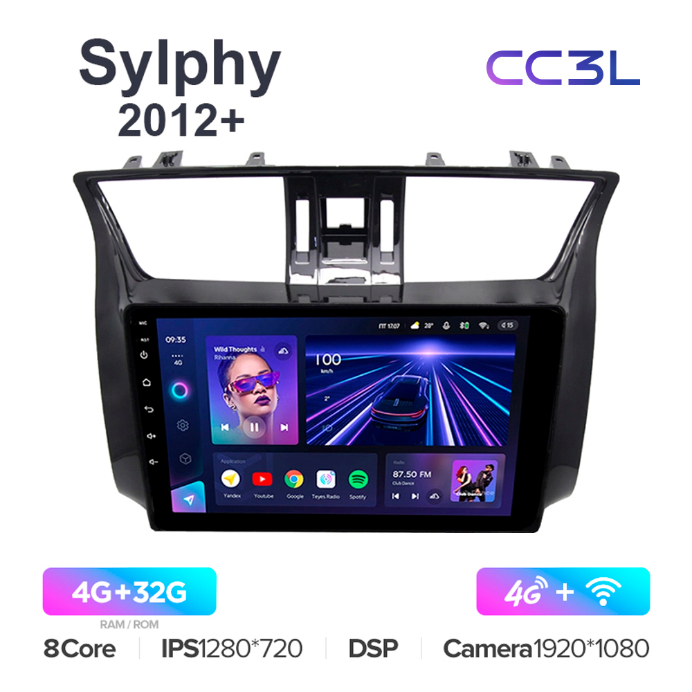 Teyes CC3L 9"для Nissan Sylphy 2012+