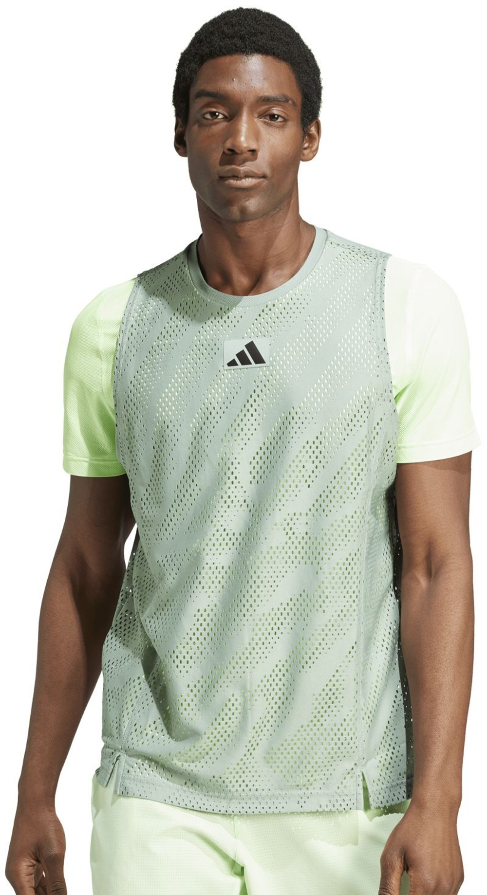 Мужская теннисная футболка Adidas Tennis T-Shirt Pro Layering - Мятный