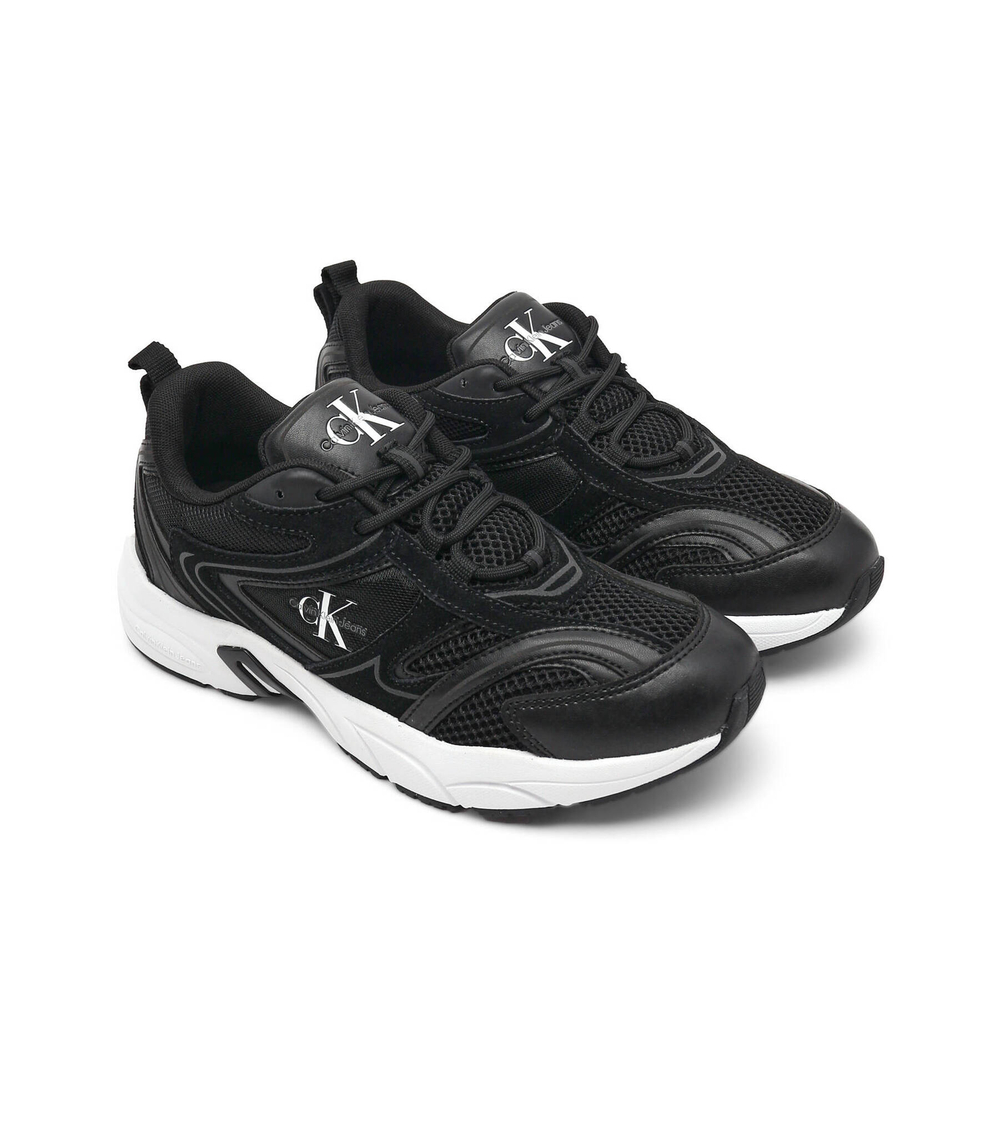 кроссовки retro tennis CALVIN KLEIN JEANS - черный(YM0YM00589)