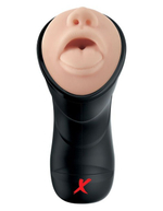 Мастурбатор-ротик с вибрацией глубокая глотка PDX ELITE Deep Throat Vibrating Stroker (Цвет: телесный с черным)