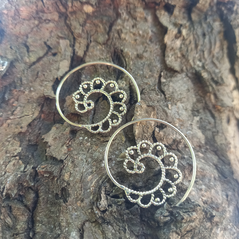 Серьги-спирали АЖУР, серебро