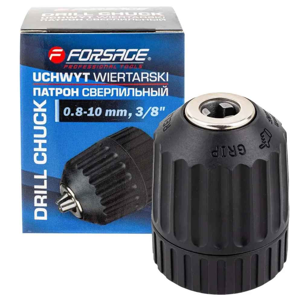 Патрон цанговый для дрели (1-10мм, 3/8'') Forsage F-G00534