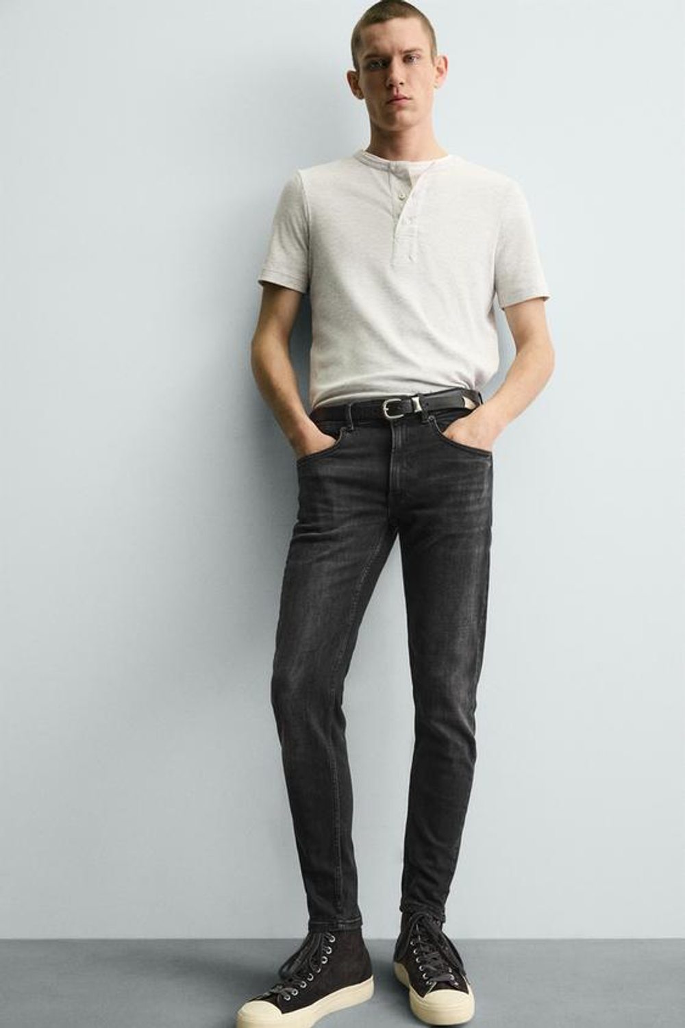 ZARA ДЖИНСЫ SKINNY FIT, ЧЕРНЫЙ