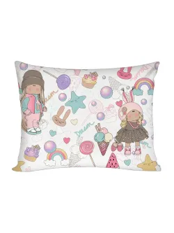 Постельное белье бязь Сказка "Сластена/Принцесса" 1,5-сп Наволочка 50х70 см 1 шт Простынь 150x215 см Пододеяльник 145x205 см