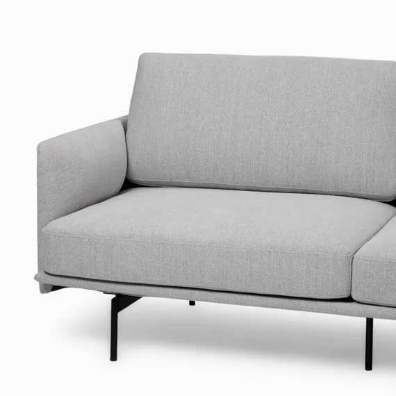 Двухместный диван Bebe 185 см, серый