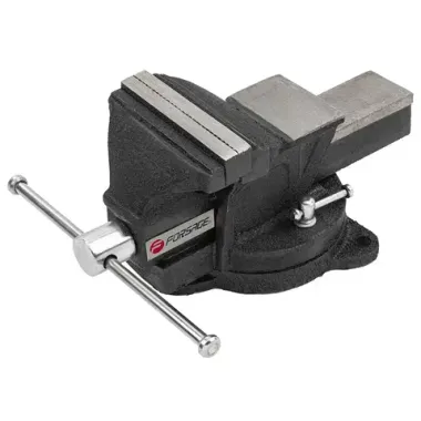 Тиски стальные поворотные с наковальней 4''(100мм) Forsage F-6540104