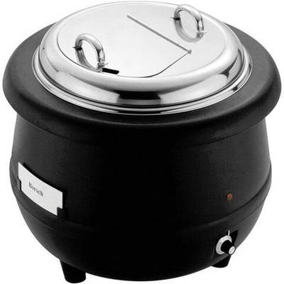 Мармит-супница настол.электр.;металл,пластик;10л;D=40/28,5,H=35см;400вт;черный (Цвет: черный)