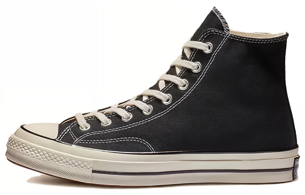 Converse 1970s all star classic light and comfortable non-slip wear-resistant high-top canvas shoes for men and women with the same retro black