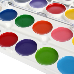 Акварель 24 цвета, без кисти, пластик (Creativiki)
