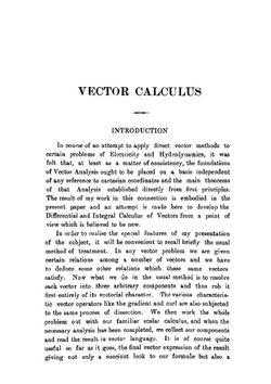 Vector calculus | Durgaprasanna Bhattacharyya