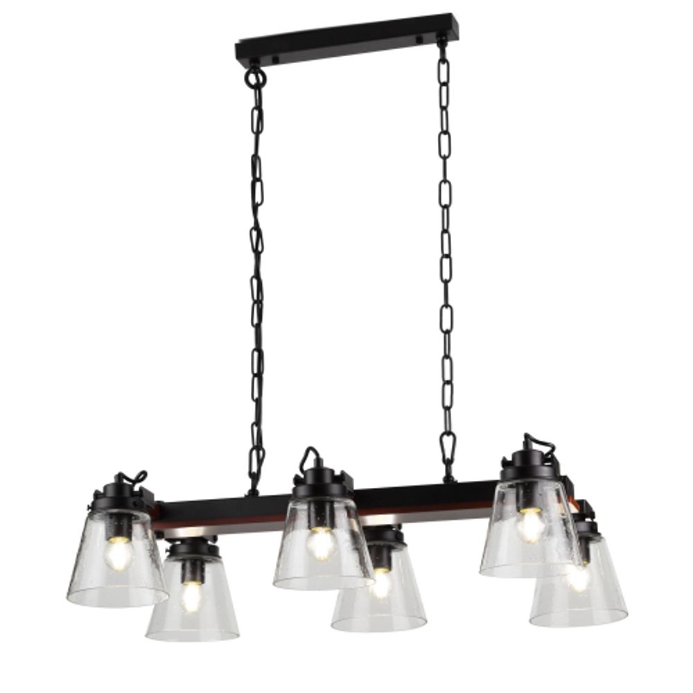 Светильник подвесной (подвес) Rivoli Spartacus 5017-206 6 x E27 60 Вт лофт - кантри уценка | Rivoli