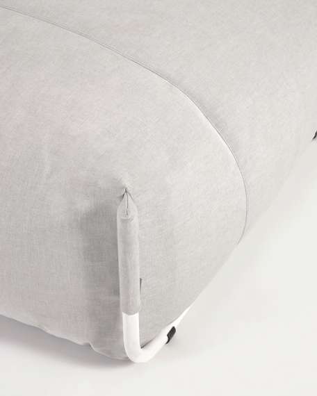 Пуф уличный Square для модульного дивана 100x100 светло-серый