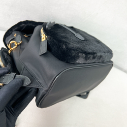 Prada Re-Nylon and Shearling Backpack 25 cm