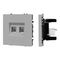 Механизм сдвоенной компьютерной розетки SCT-NOBE-MPC2-SFPL-IS (RJ-45, CAT6) Arlight 059451