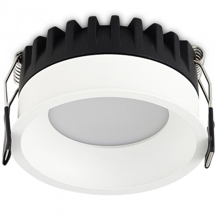 Светильник встраиваемый CRATER, 15W, 1033Lm, 2700-3000-4000K, D95хH44мм, IP44, белый