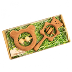 Подарочный набор деревянных погремушек Братец - медвежонок Леснушки