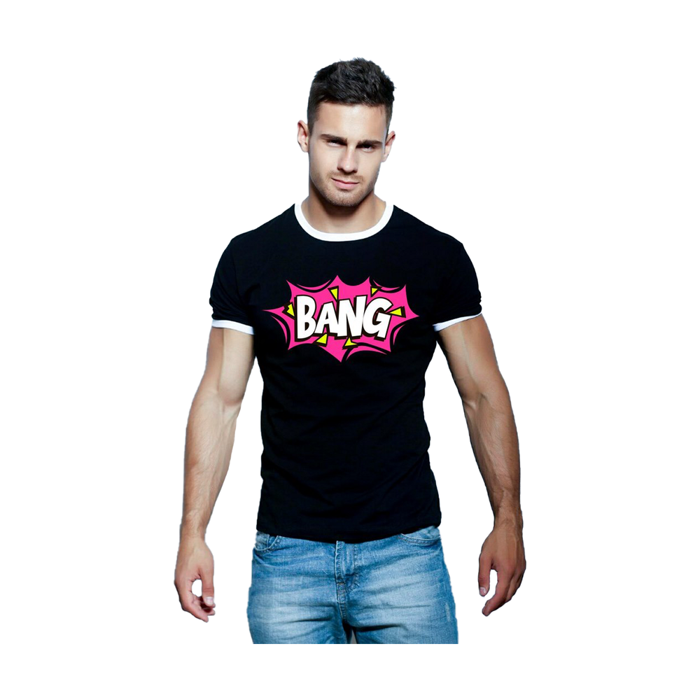 Мужская футболка черная Scandaloso BANG 0102262m-EP