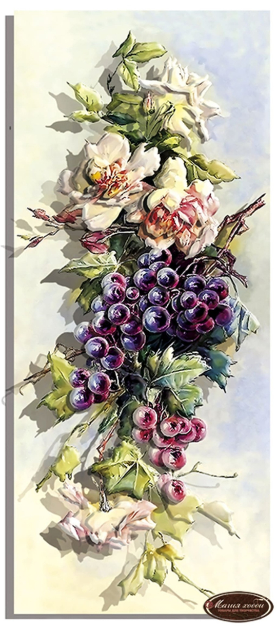 Папертоль РТ150200 "Розы и тёмный виноград"  20*47см.