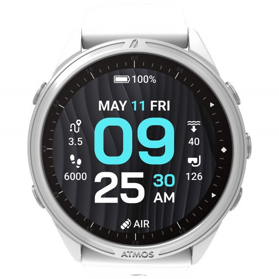 Компьютер-декомпрессиометр подводный Atmos Mission 3 белый